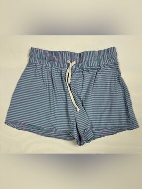 Intimately Free People Purple Green Stripe Lounge Shorts Women’s M